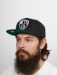 Бейсболка MITCHELL NESS арт. HHSS6044-BNEYYPPPBLCK Brooklyn Nets NBA (черный)
